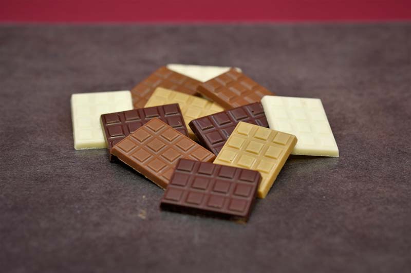 Mini tablettes dégustation chocolat